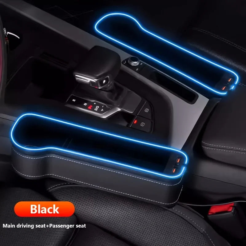 Car Seat Gap Organizer with USB Chargers